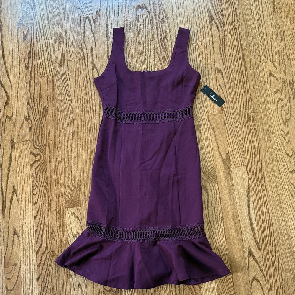 Lulu's Deep Purple Midi Dress